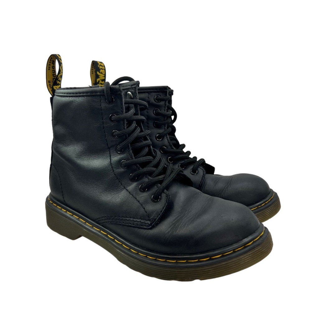 Dr. Martens Kids 1460 Black Leather Lace-Up Boots